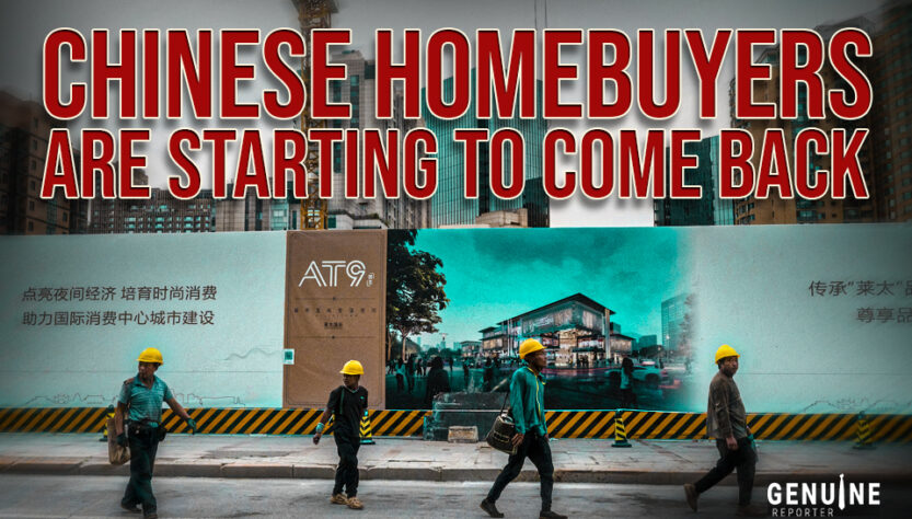 Chinese homebuyers are starting to come back