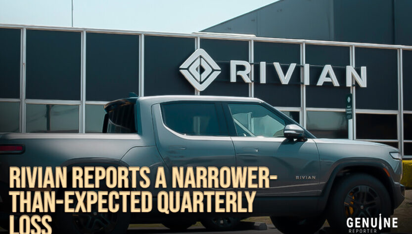 Rivian reports a narrower-than-expected quarterly loss