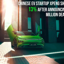 Chinese EV startup Xpeng shares soar 13% after announcing a $744 million deal with Didi.