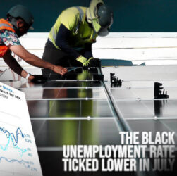 The black unemployment rate ticked lower in July