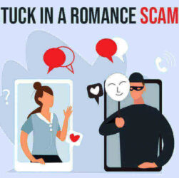 Stuck in a romance scam.